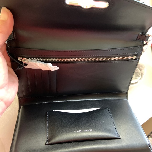 New Rebecca Minkoff Jean Wallet on chain Grapefruit - Picture 5 of 10